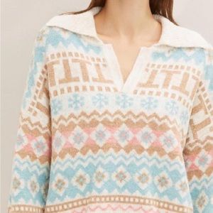 Open neck sweater